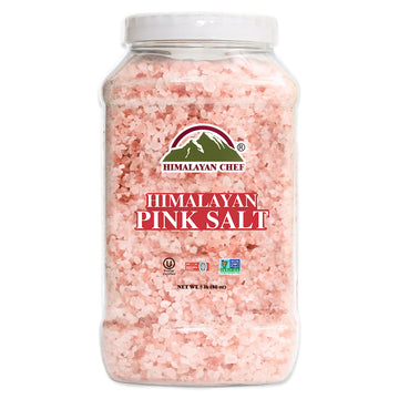 Himalayan Chef Pink Himalayan Salt Coarse Grain - 5 lbs Plastic Jar