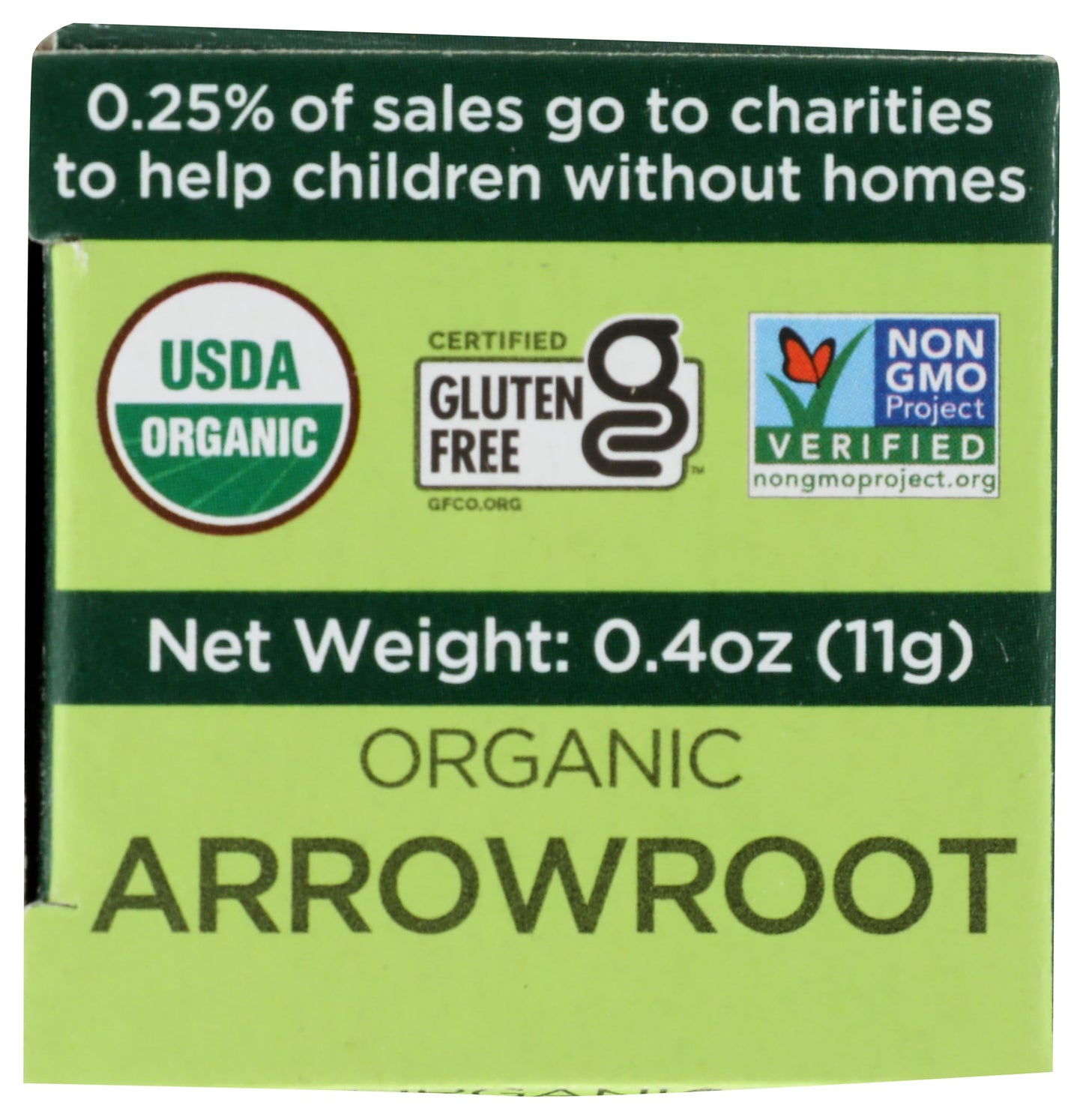 Spicely Organic Arrowroot Powder 0.40 Ounce Ecobox Certified Gluten-Free