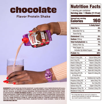 Premier Protein Shake, Chocolate, 30g Protein, No Added Sugar, 24 Vitamins & Minerals to Support Immune Health, 11 fl oz, 4 Pack