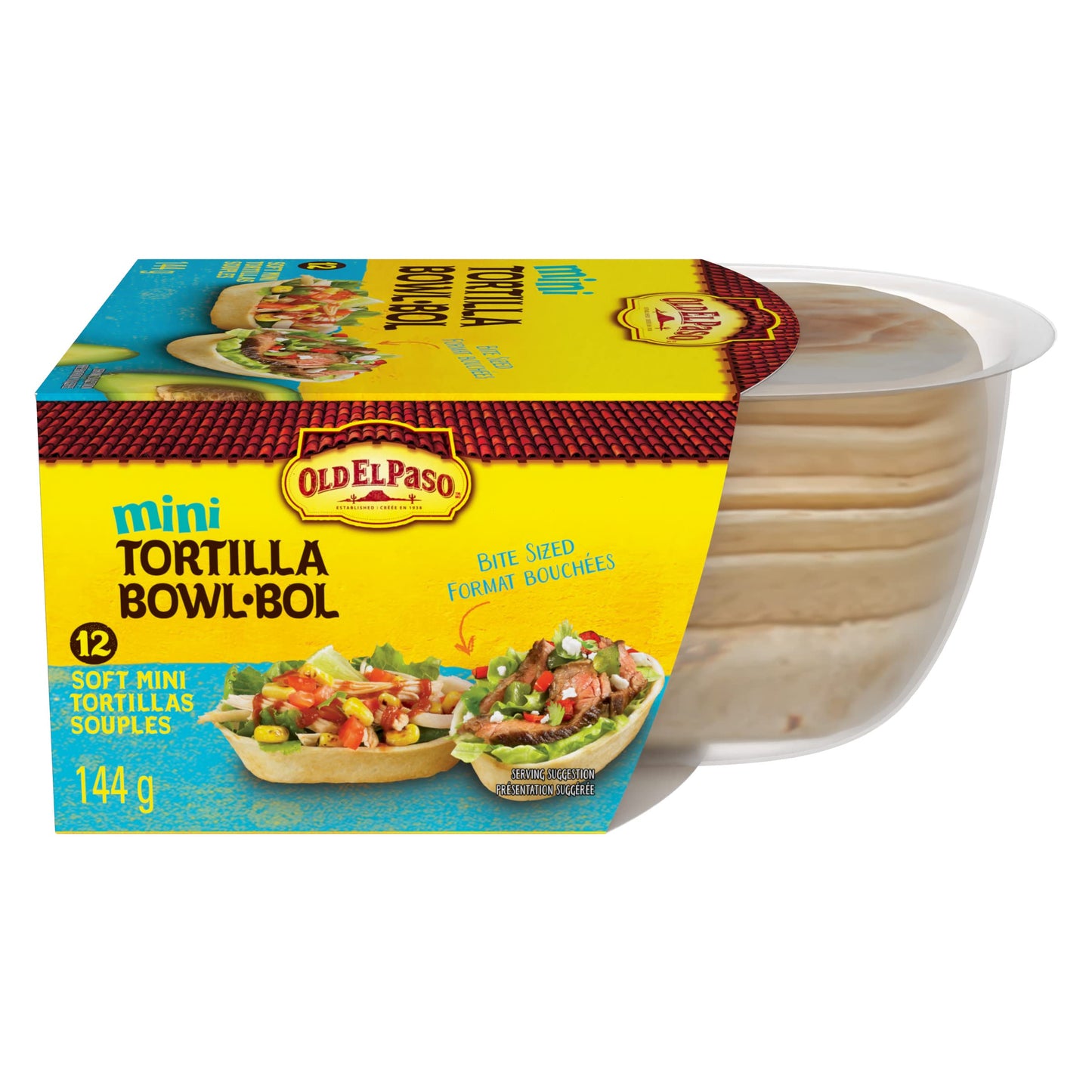 Old El Paso Mini Tortilla Bowls, 144G/5.1 Oz., {Imported From Canada}