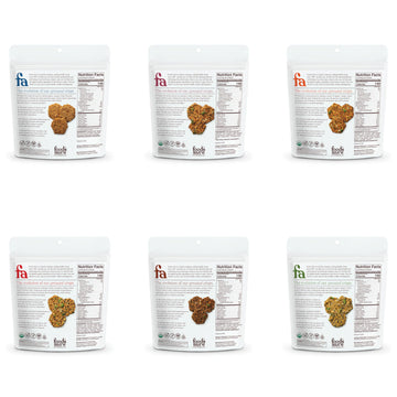 Foods Alive Organic Sprouted Crisps Bundle (6 Flavors), 4Oz, Gluten Free, Vegan, High Protein, High Fiber
