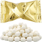 The Dreidel Company 110 Pieces of Metallic Gold Buttermints, Mint Candies, After Dinner Mints, Butter Mint Candy, Fat-Free, Indi