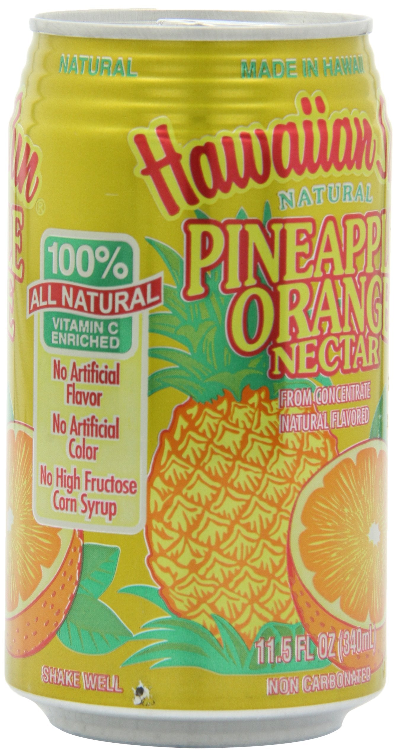 Hawaiian Sun Nectar, Pineapple-Orange, 11.5 Fl Oz (Pack Of 24)