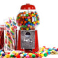 Refill Gumballs For Gumball Machine - Refill Bubble Gum 30 Oz - 6 Pack Of Double Bubble Gum Ball Candies - Christmas Holiday Gift Antique Style For Bubble Gum Machine -With Keychain - Playo
