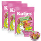 Katjes Plant Based Sour Gummy Candy 3 Pack - Passion Fruit, Orange, Lime, Raspberry & Black Currant Flavored Gummies - Palm Oil Free - No Animal Gelatin - No High Fructose Corn Syrup, 4.9Oz
