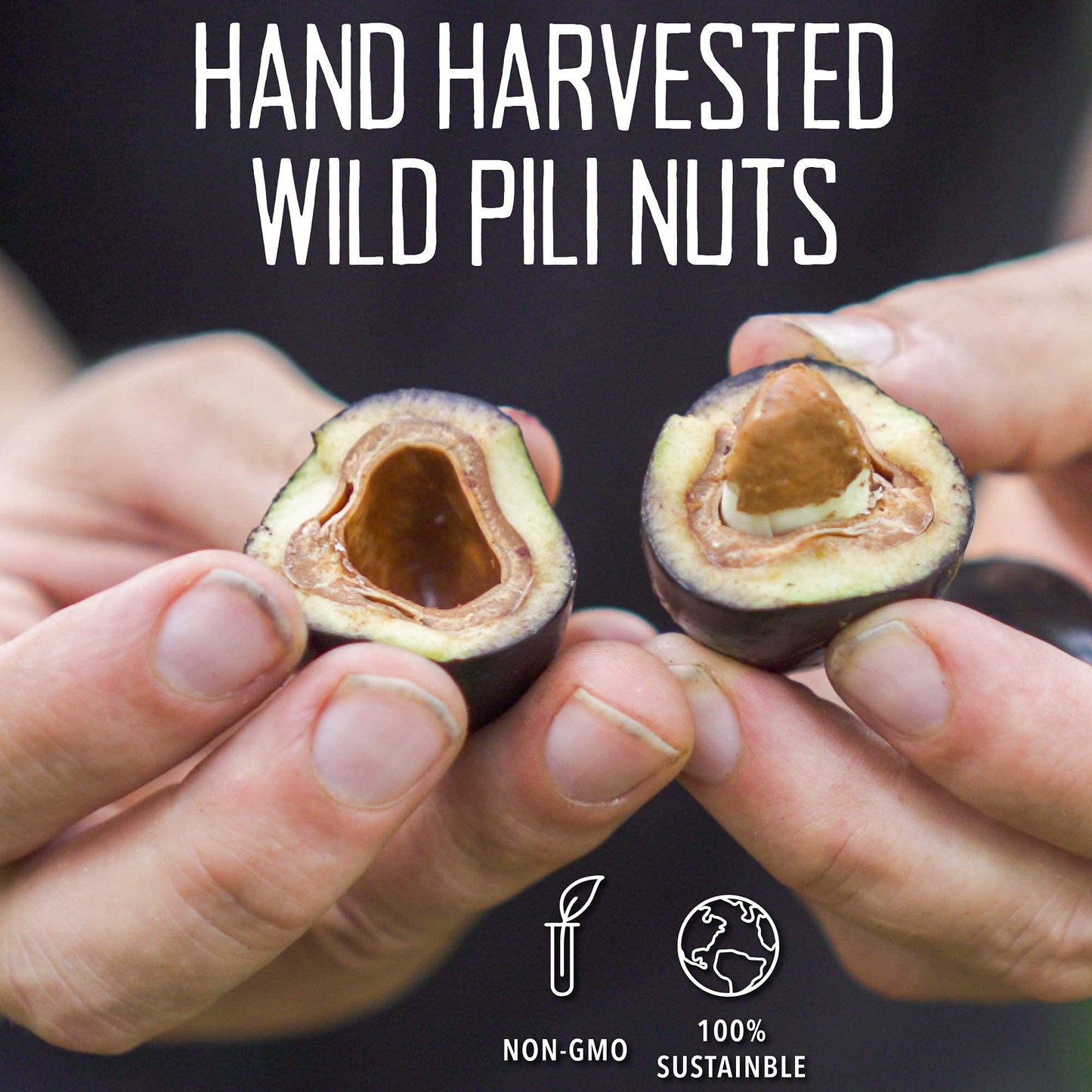 Pili Hunters - Wild Sprouted Pili Nuts, Pink Himalayan Salt, 5oz Bag, Keto/Paleo/Vegan Snacks, Low Carb Energy, Gluten Free, No