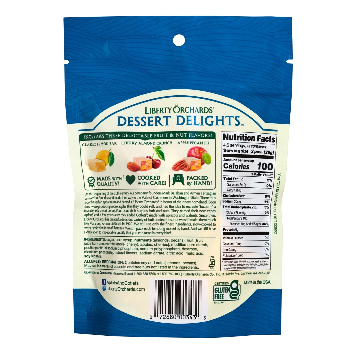 Liberty Orchards New Dessert Delights Package! - Vegan Turkish Delight Candy 4.5Oz