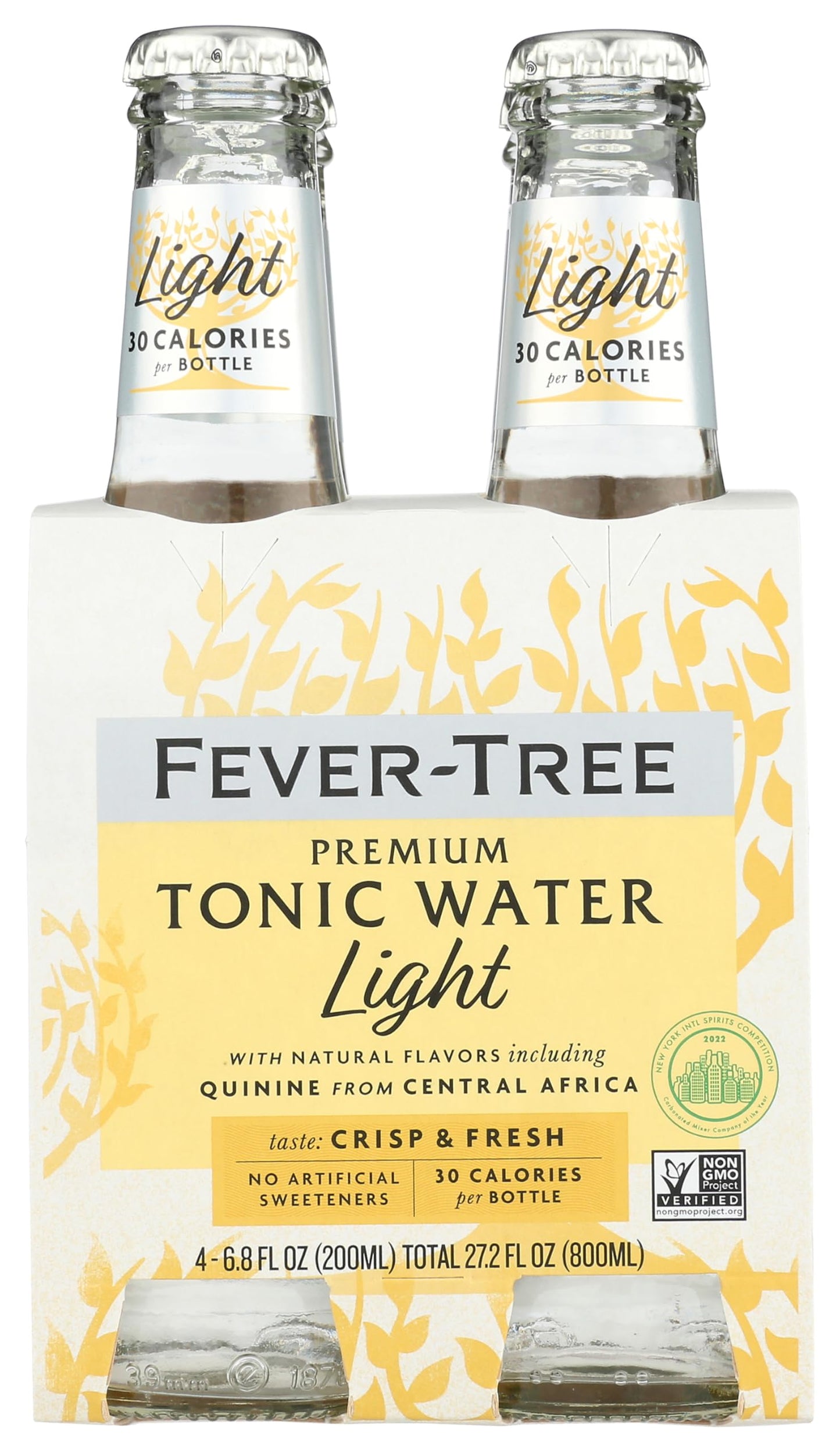FEVER-TREE Lite Tonic Water 4 Pack, 6.8 FZ