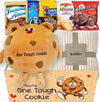 Get Well Soon Gift For Kids, Hospital Recovery One Tough Cookie Gift Basket W/Blanket, Care Package Snack Box W/Cookie & Pillow Feel Better Son For Child Or Teenage, Unique Gift Box