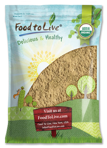 Food to Live Organic Toasted Pumpkin Seeds Protein Powder, 10 Pounds - 60% Protein, Non-GMO, Pure, Plant Based, Vegan, Kosher, B