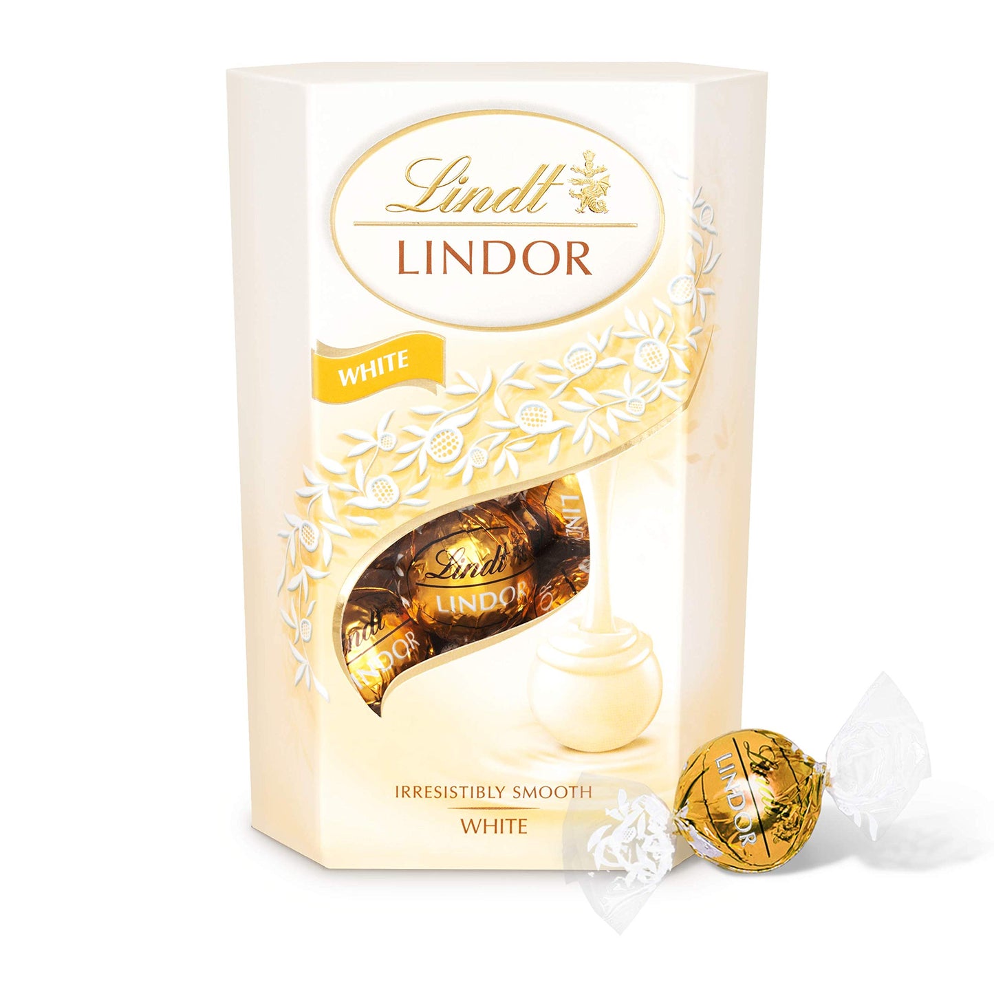 Lindt Lindor White Chocolate Truffles, 7.05 Oz / 200 G