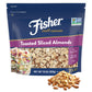 Fisher Unsalted Toasted Sliced Almonds, 10oz Resealable Bag, Brown, Vegan, Gluten Free, Perfect for Cooking, Baking & Snacking