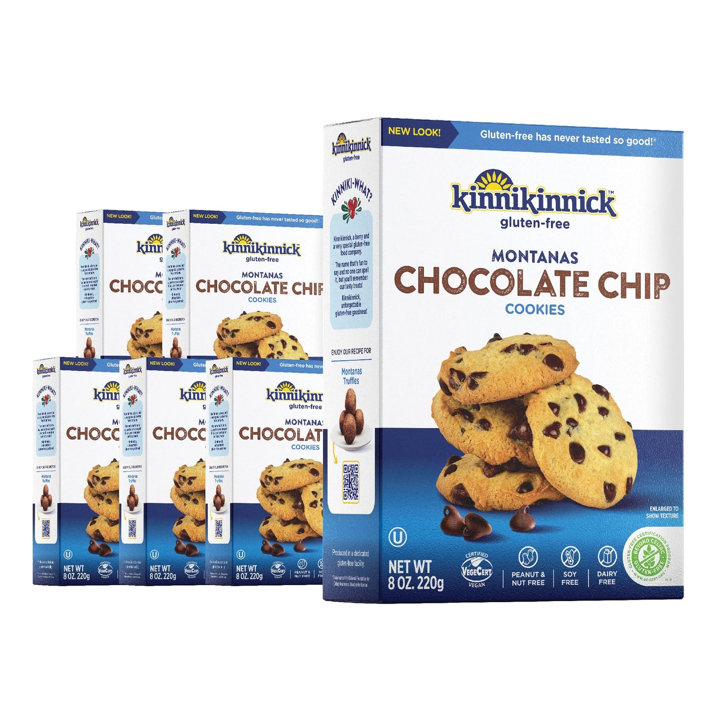 Kinnikinnick - Montanas Chocolate Chip Cookies - 8 Oz - 6 Pack