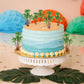 Gyufise 10 Pieces Plastic Green Palm Tree Coconuts Cupcake Toppers Miniature Palm Tree Figurines Cake Toppers Decorations For Mi