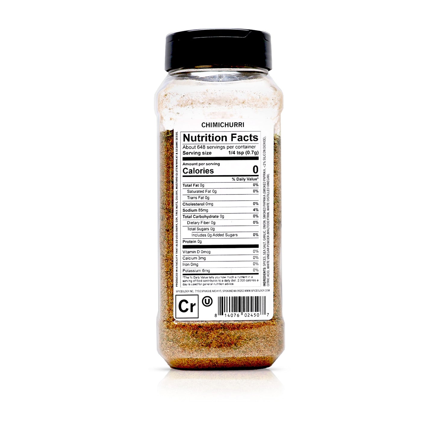Spiceology - Chimichurri - Use On: Pork, Fish, Vegetables, Chicken, Steak - BBQ Rub - Spices and Seasonings - 16 oz