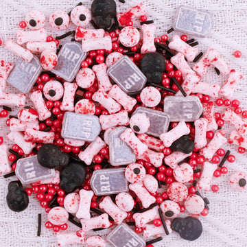 LEBERY Candy Eyeballs Edible Eyes Halloween Sprinkle Skull Dog Bones Sprinkles Candy Eyes Black Red Sprinkle Edible Eyeballs Sku