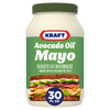 Kraft Mayo with Avocado Oil Reduced Fat Mayonnaise - Classic Creamy Condiment for Sandwiches and Salads, Made with Cage-Free Egg