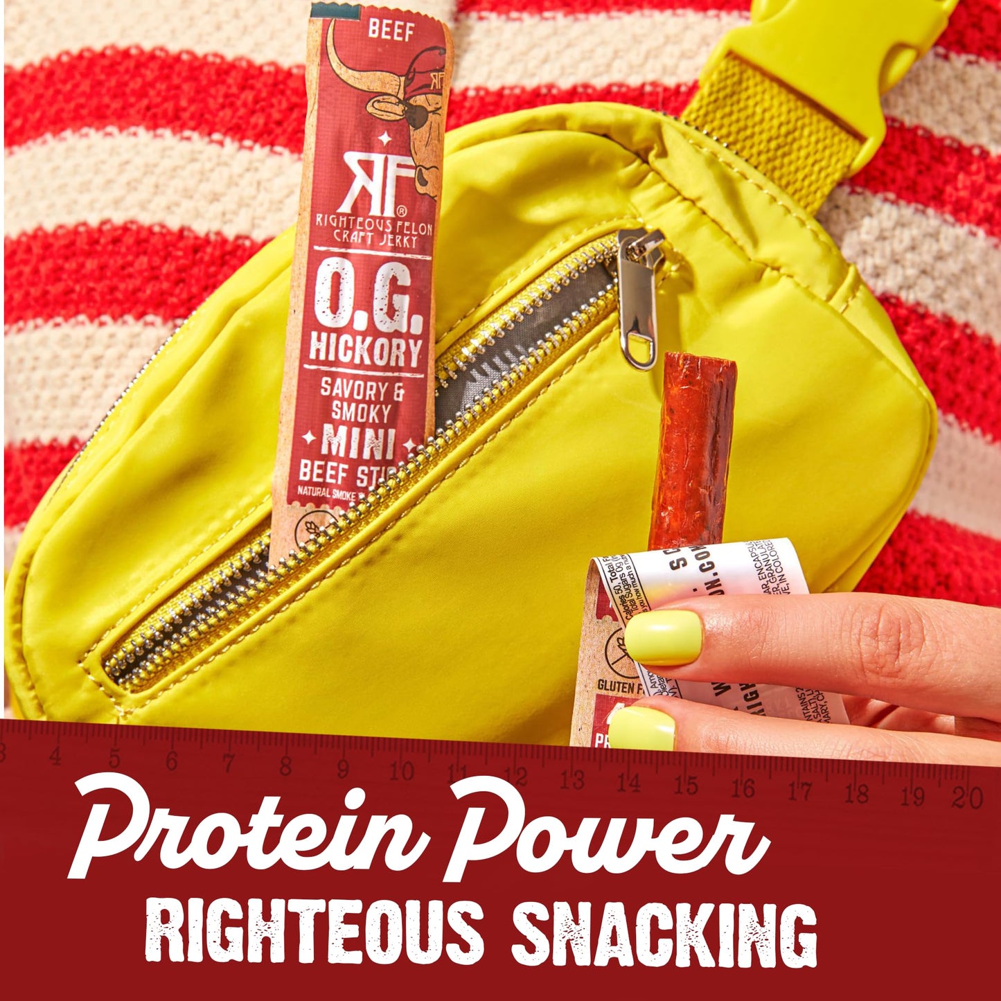 Righteous Felon Beef Jerky - All-Natural Low-Sugar Healthy Snack - 8 Ounce Sampler Pack