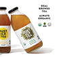 Just Ice Tea Organic Iced Tea, Original Green Tea, Pack of 12, 16 Fl Oz Glass Bottles