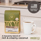 Island Toasted Coconut Kiss Flavored Ground Coffee, 1 Lb (16 Oz) Bag, Medium Roast, 100% Arabica Enhanced Quality Flavor