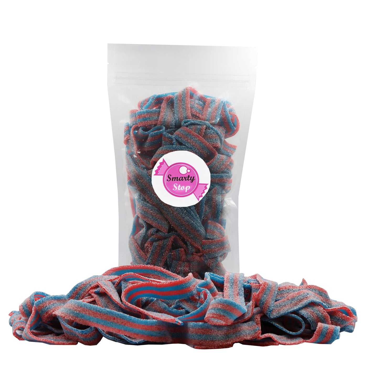 Smarty Stop Sour All Flavor Gummy Belts Candy 1 Pound (Blazpberry)