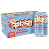 Splash Refresher Sparkling Water, Blood Orange - 8-Pack, 12 Fl Oz Cans - Flavored Carbonated Seltzer Water with Electrolytes, Ze