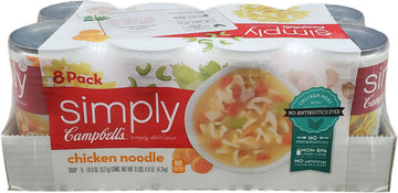Campbells Chicken Noodle Soup, 18.6 Ounce (Pack of 8), 148.8 Ounce Total, Convenient Meal Option