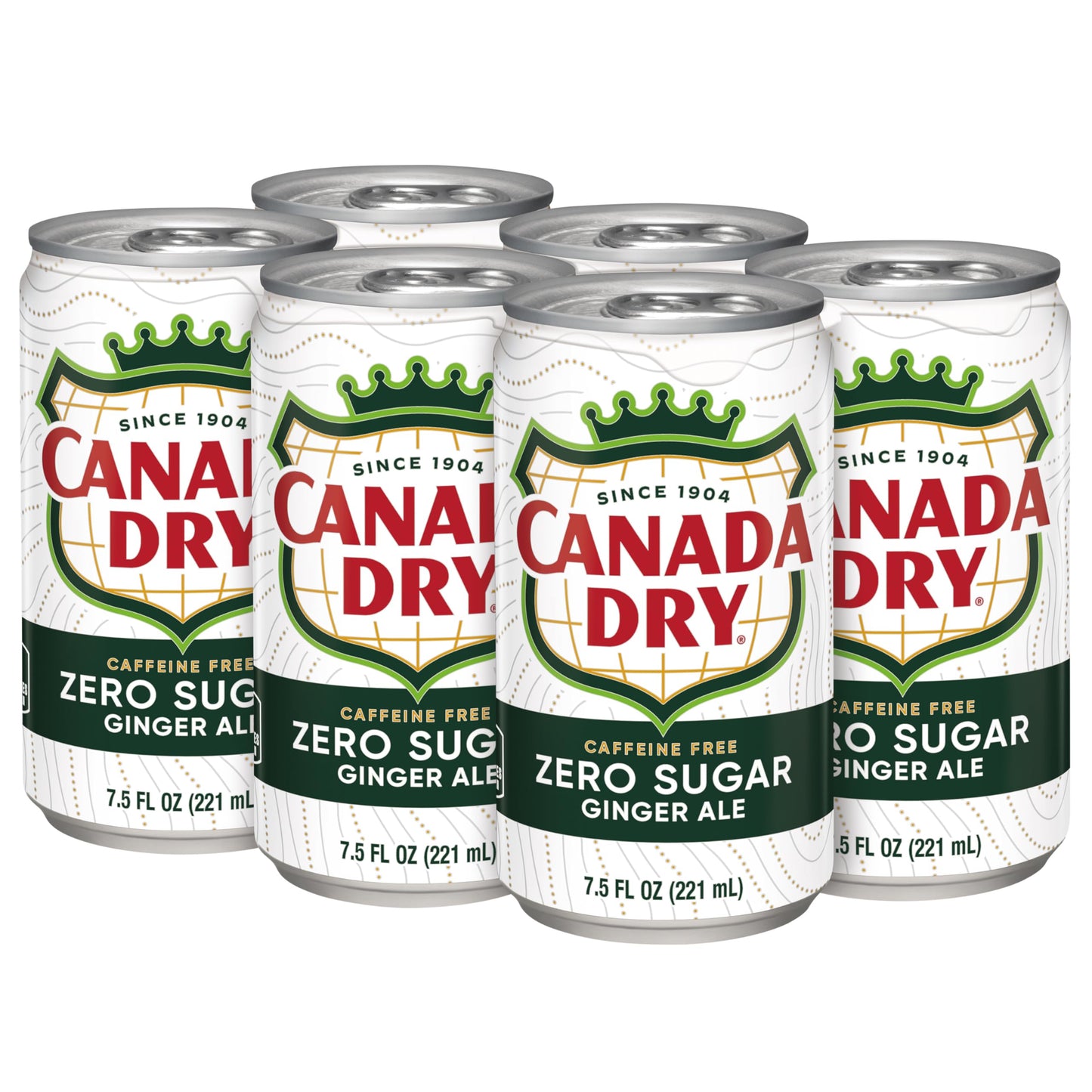 Diet Canada Dry Ginger Ale Soda  7.5 Fl Oz Cans  6 Pack