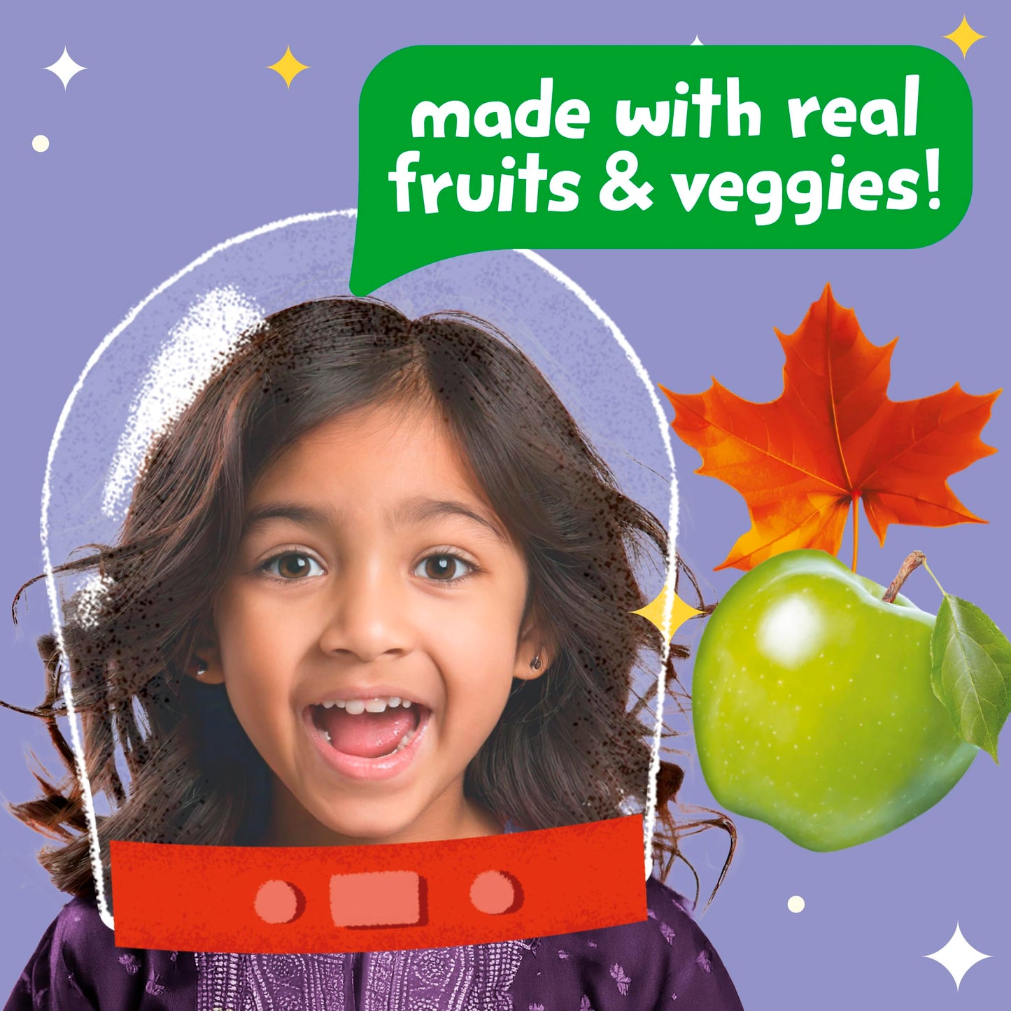 Get'Ems! From Gerber, Snacks For Kids, Maple Space Crackers Snacks For Kids, Made With Real Veggies & Fruits, Iron & Vitamin E -
