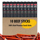 Jerky.Com 100% Original Beef Snack Sticks 10 Pack | Sugar Free, Low Carb, High Protein Keto Snacks | Delicious Gluten Free Beef Jerky Sticks | Gifts For Men