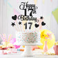 Lecferrarc 17Th Birthday Cake Decorations, 17Th Birthday Candles Cake Numeral Candles And Glitter Happy 17Th Birthday Cake Toppe
