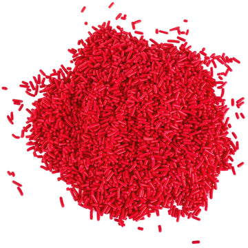Red Sprinkles - 2.2 Pounds - Bulk Red Sprinkles - Red Valentine'S Day Sprinkles For Cake Decorating - Ice Cream Sprinkles - Red Jimmies For Cookies, Cupcakes