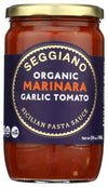 SEGGIANO Organic Garlic Marinara Pasta Sauce, 24 OZ