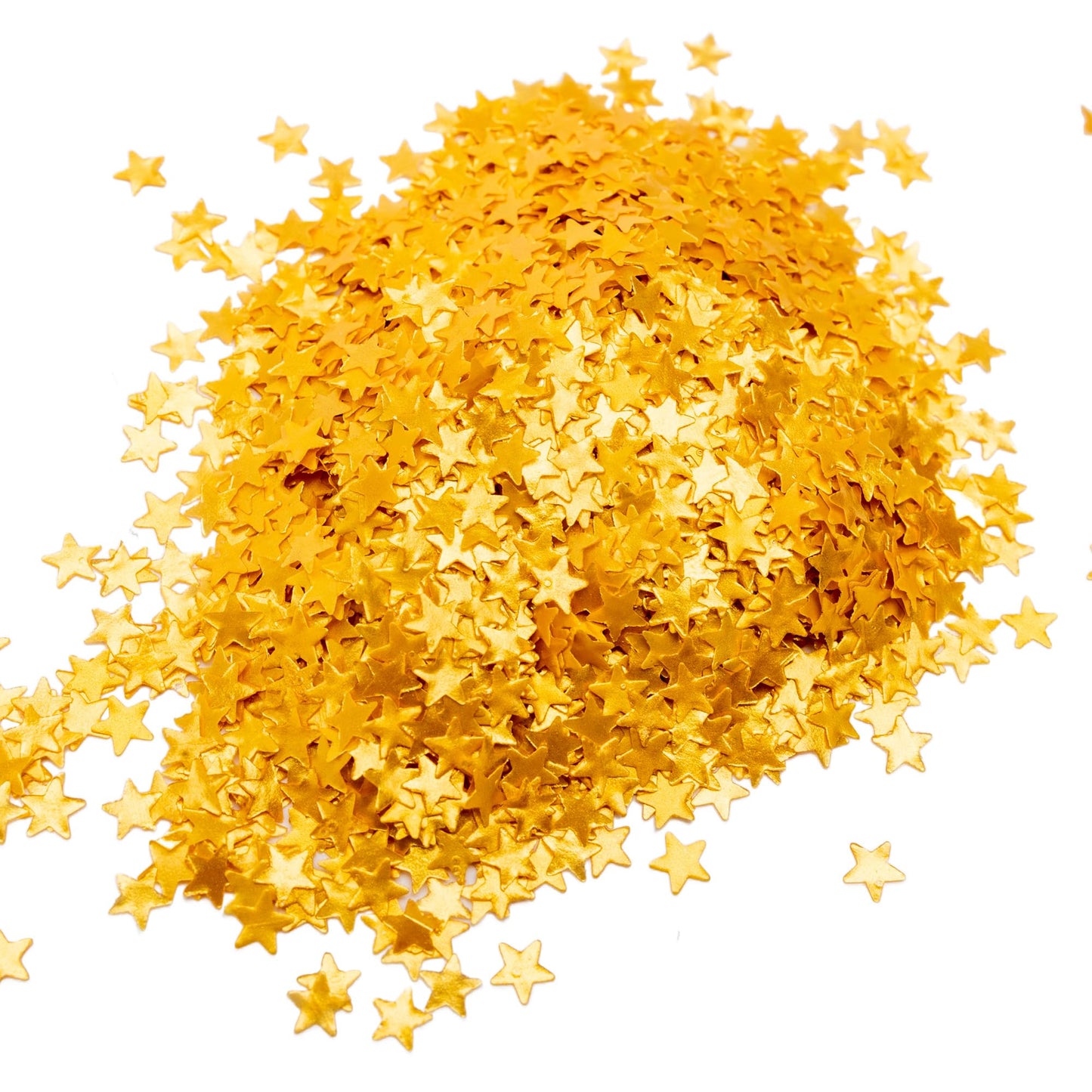 Goldz Edible Star Glitter – Metallic Gold Star Sprinkles for Cake Decorating, 5g, 0.1764 Ounce