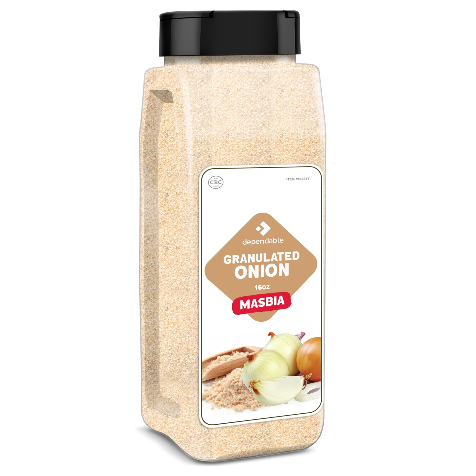 Dependable Foods Granulated Onion Powder - 16 Oz Big Jug - Kosher, Natural, Dried Onion Granules - Flavorful Dehydrated Onion Se