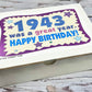 Retro Candy Yum ~ 1943 81St Birthday Gift Box Nostalgic Candy Mix From Childhood For 81 Year Old Man Or Woman Born 1943 Jr