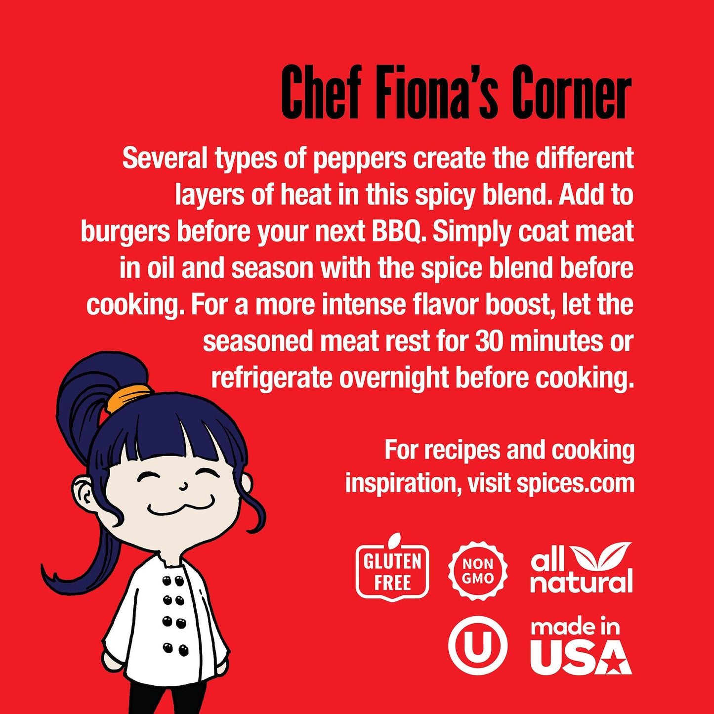 The Spice Lab   Spicy Steak Seasoning, All-Purpose Blend for Chicken, Salmon & Beef, 5.4 oz Shaker Jar