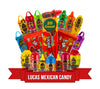 Lucas Mexican Candy Mix (20 Count) Variety Of Sour, Sweet, Spicy, Include Pelucas, Baby Polvo, Lucas Muecas Chamoy, Gusano, Sals