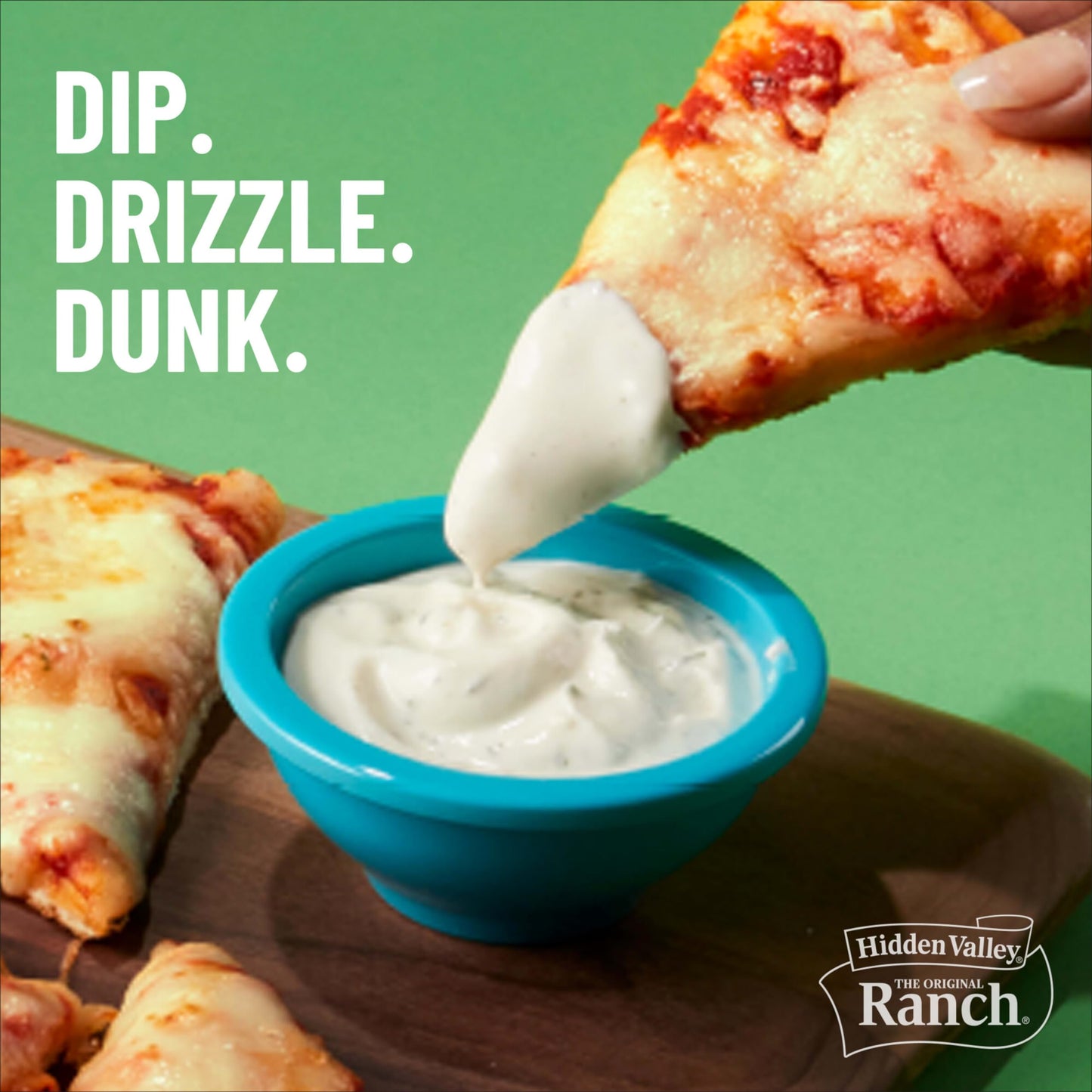 Hidden Valley Ranch Dressing & Dipping Sauce, Ranch Dressing, Gluten Free Salad Dressing To Go Cups, On-the-Go Dipping Sauce, 1.