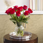 KaBloom Fresh Red Roses Bouquet - 12 Long-Stem Roses with Vase, Gift for Birthday, Valentine’s Day, Mother’s Day, Model KADF2615-V118-A999