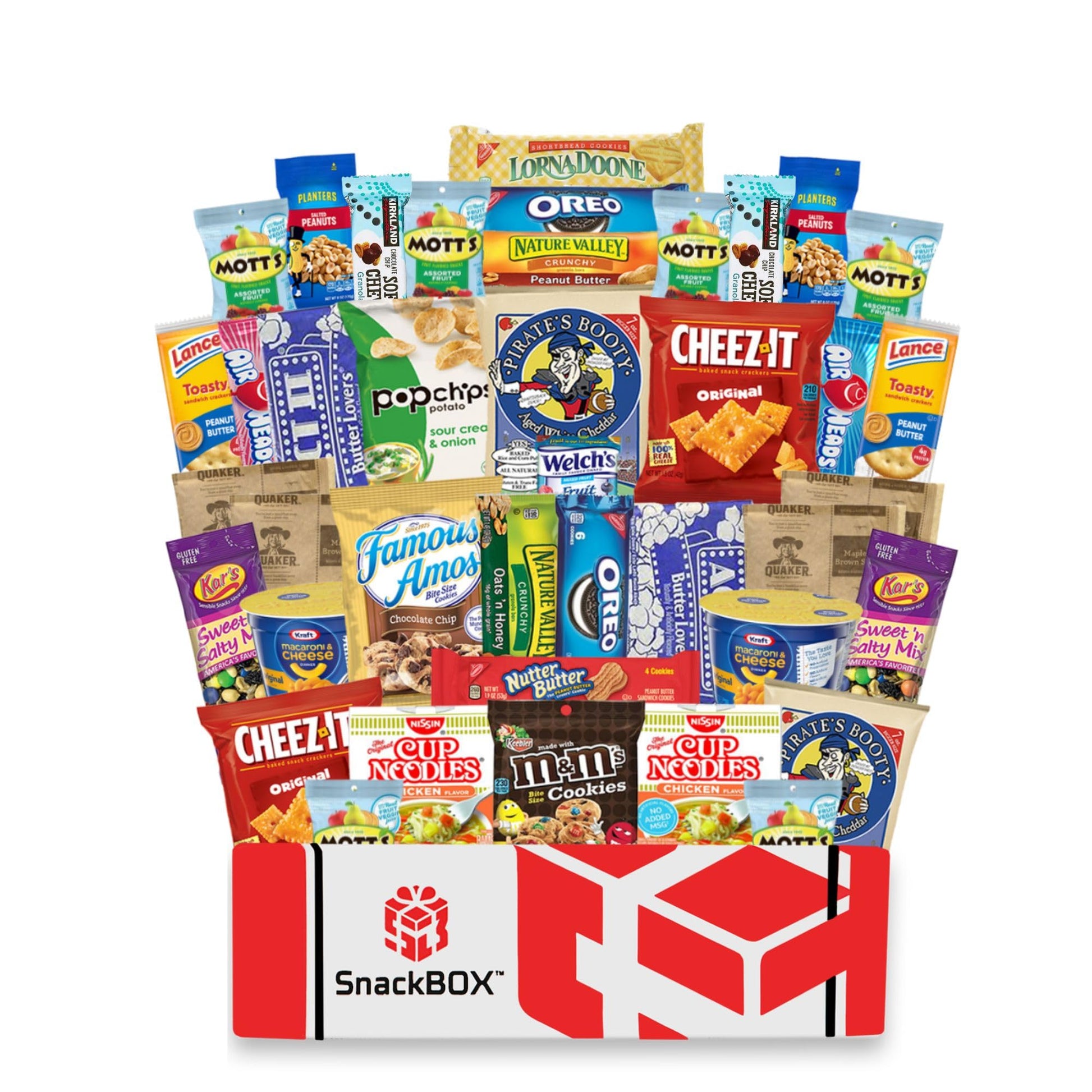 Snack Box College Student Snack Assortment Variety Care Package (40 Count) Holiday, Employee Appreciation, Office, Breakroom, Final Exams, Graduation, Teachers, Back To School, Birthday, Quick Meals, Dorm Food Study Snacks