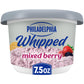 Philadelphia Mixed Berry Whipped Cream Cheese Spread, 7.5 oz Tub