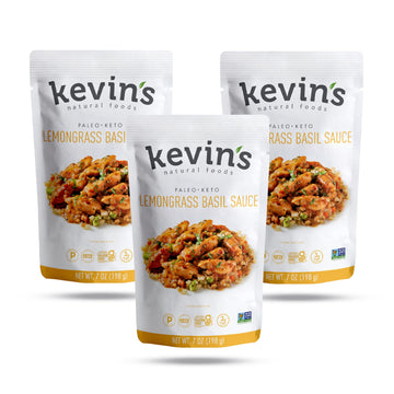 Kevin'S Natural Foods Lemongrass Basil Sauce - Keto And Paleo Simmer Sauce - Stir-Fry Sauce, Gluten Free, No Preservatives, Non-