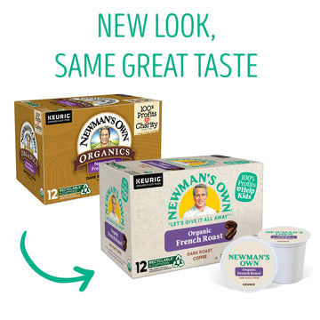 Newman'S Own Organics French Roast Coffee K-Cup, 12 Ct