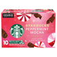 Starbucks K-Cup Coffee Pods, Peppermint Mocha, 10 Count, Limited Edition Holiday Coffee