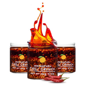 Momofuku Original Chili Crunch Multipack by David Chang, 5.5 Ounces Each, Chili Oil with Crunchy Garlic and Shallots, Spicy Chil