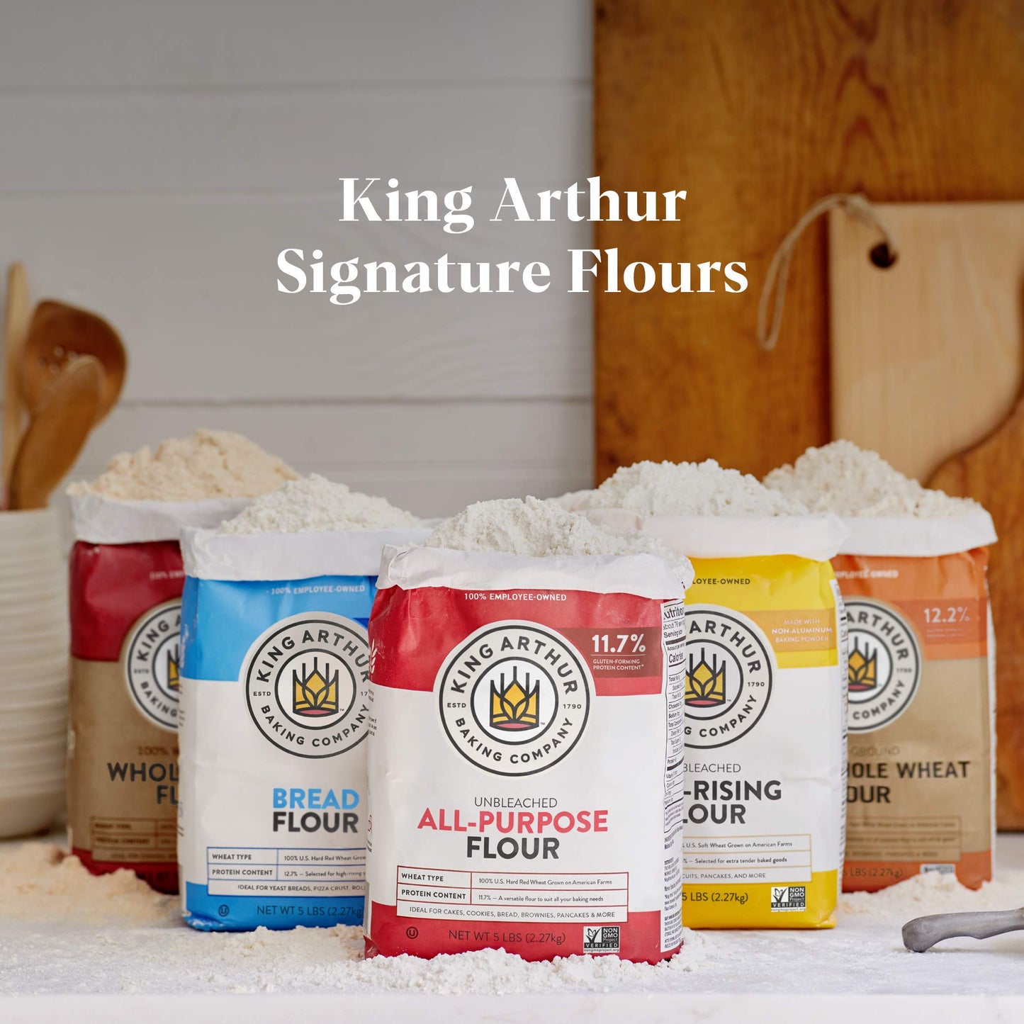 King Arthur, All Purpose Unbleached Flour, Non-GMO Project Verified, Certified Kosher, No Preservatives, 10 Pounds