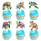 Ercadio 30 Pcs Double Sided Turtles Cupcake Toppers For Baby Happy Birthday Party Cake Sea Animals Baby Shower Party Picks For S