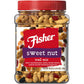 Fisher Snack Sweet Nut Trail Mix, 38 Ounce Jar, Honey Roasted Peanuts, Raisins, Frosted Walnuts, Cashews, Dried Cranberries
