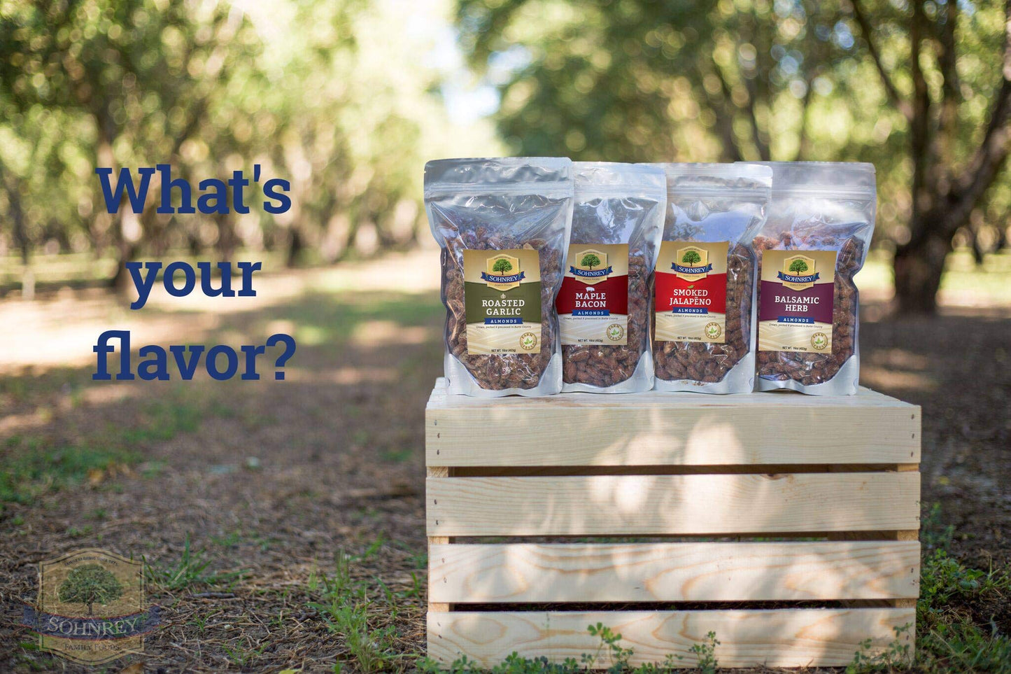 Sohnrey Family Foods Bold and Spicy Almonds Variety Pack 1.5 oz (20-Pack)